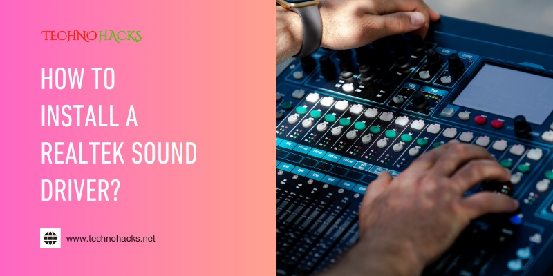 how to install a realtek sound driver
