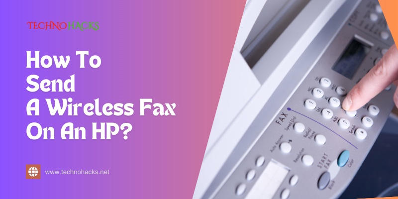 how to send a wireless fax on an hp